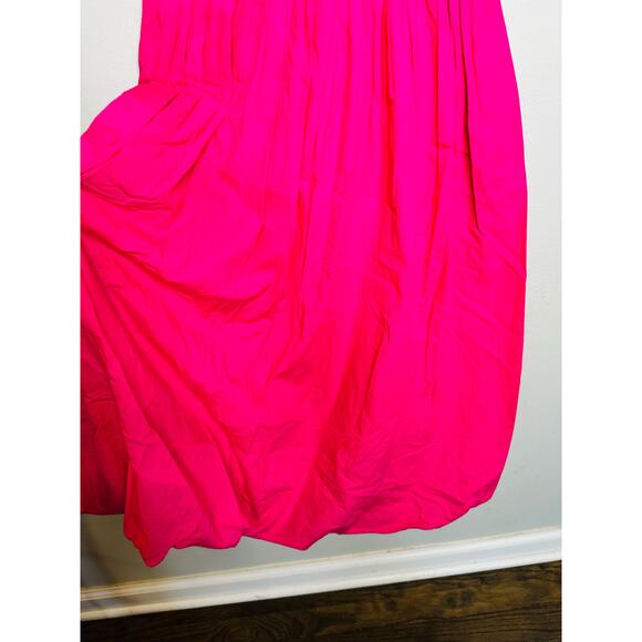 DEREK LAM COLLECTIVE Pink One-Shoulder Drop Waist Bubble Hemline Dress Size XS - Picture 7 of 14